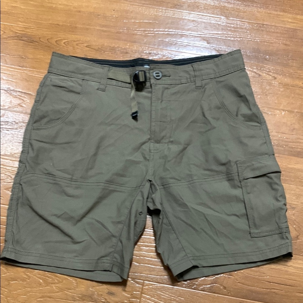 Prana Men's Olive Green Cargo Shorts